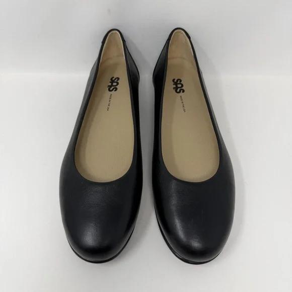 SAS Scenic Comfort Ballet Flat Black Size 9.5 Narrow - Picture 2 of 9